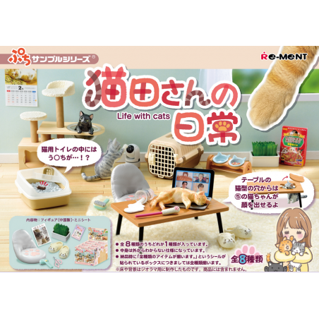 COMMANDE - RE-MENT - Petit Sample Series - Nekota-san no Nichijo