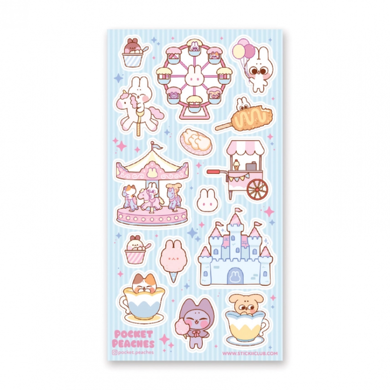 STOCK - STICKII - FEUILLE DE STICKERS