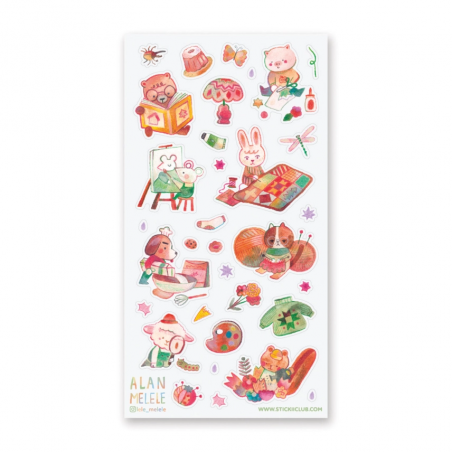 STOCK - STICKII - FEUILLE DE STICKERS