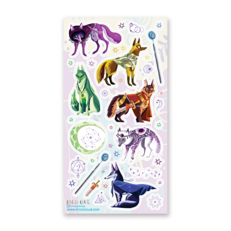 STOCK - STICKII - FEUILLE DE STICKERS