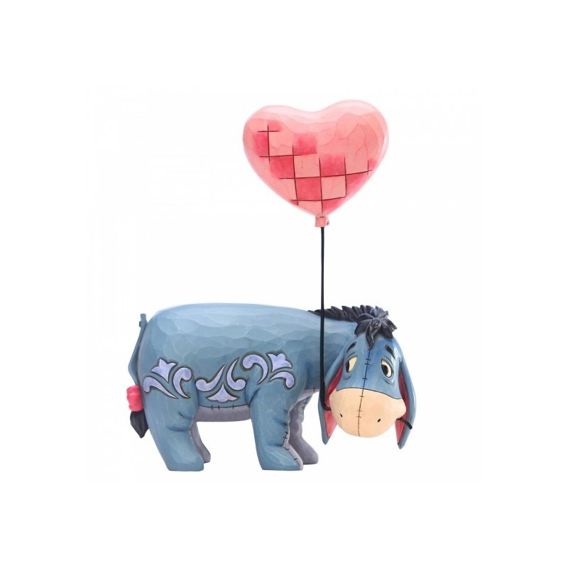 STOCK - ENESCO - DISNEY TRADITIONS - Eeyore with a Heart Balloon Figurine