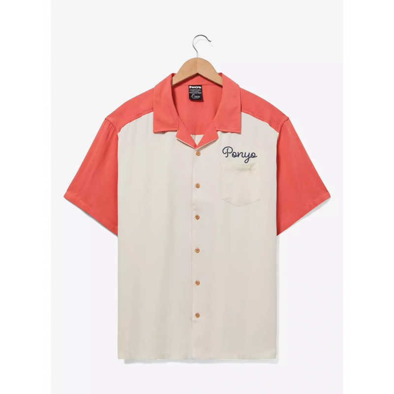 COMMANDE - IMPORT USA - Studio Ghibli Ponyo Contrast Woven Shirt