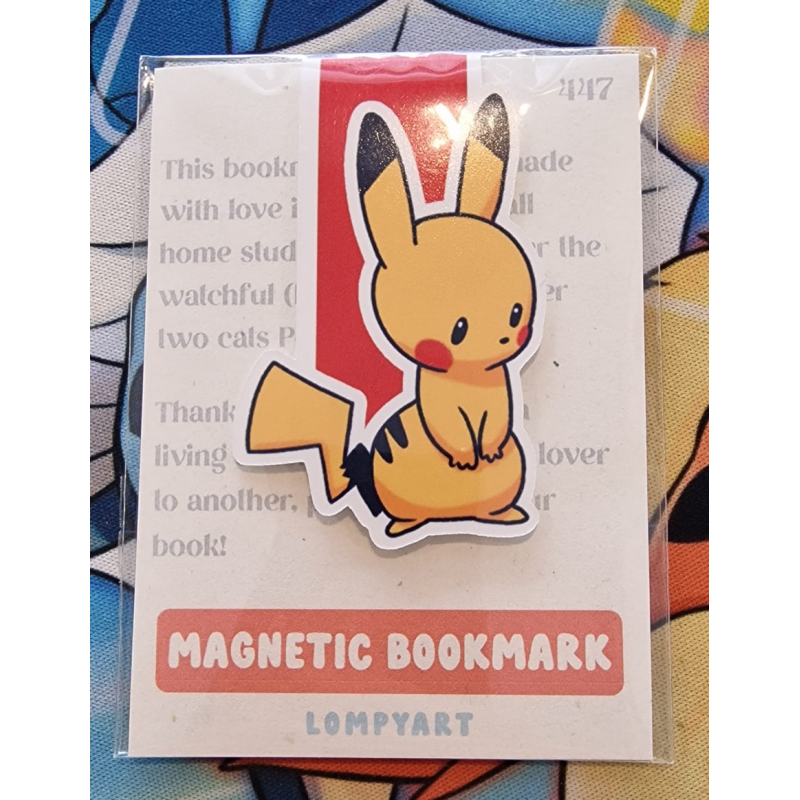 STOCK - LOMPYART - Marque-page Magnetique Pikachu