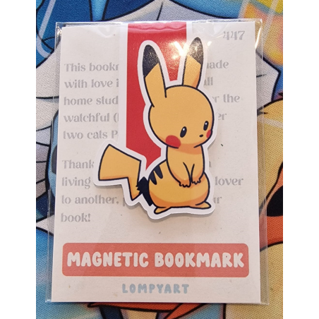 STOCK - LOMPYART - Marque-page Magnetique Pikachu