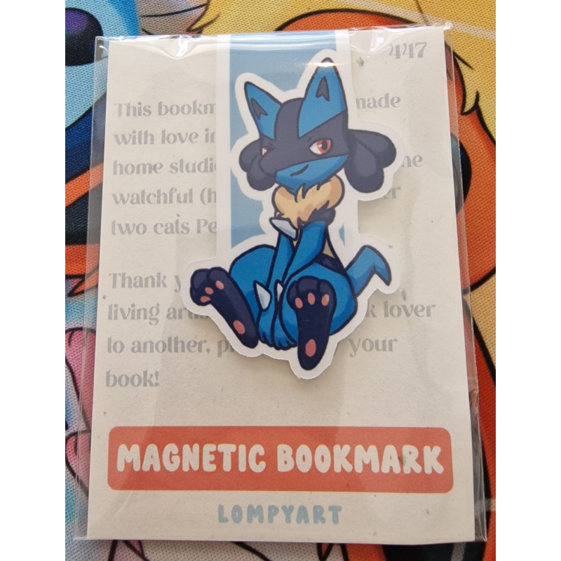 STOCK - LOMPYART - Marque-page Magnetique Lucario
