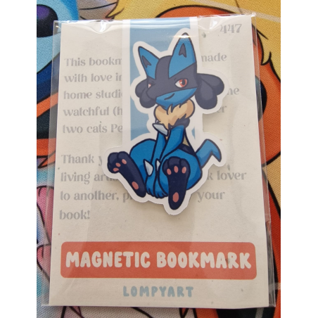 STOCK - LOMPYART - Marque-page Magnetique Lucario