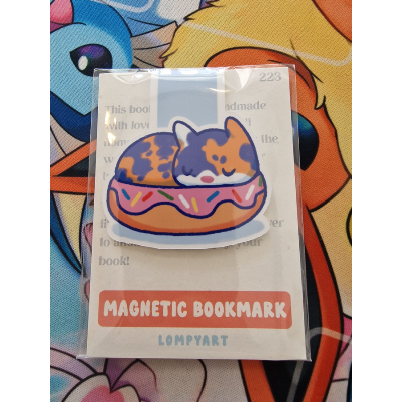 STOCK - LOMPYART - Marque-page Magnetique Chat