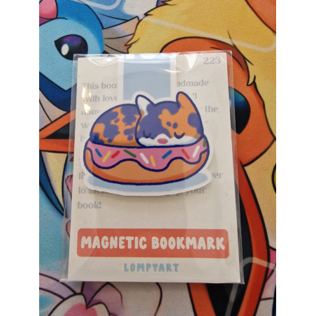 STOCK - LOMPYART - Marque-page Magnetique Chat