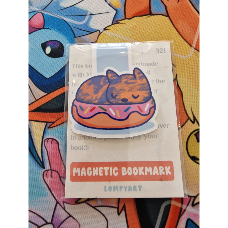 STOCK - LOMPYART - Marque-page Magnetique Chat
