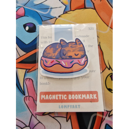 STOCK - LOMPYART - Marque-page Magnetique Chat