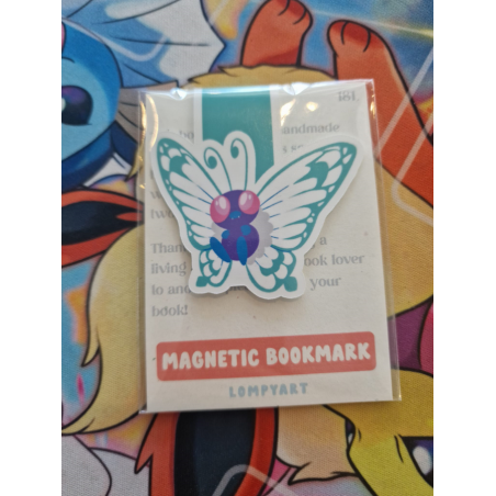 STOCK - LOMPYART - Marque-page Magnetique Papilusion