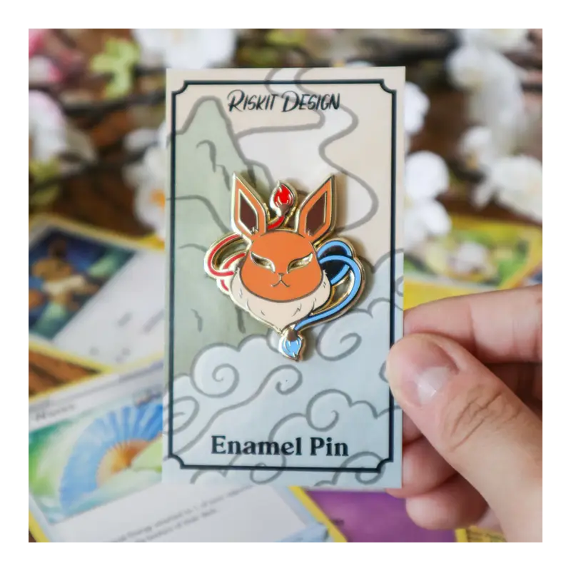 STOCK - RISKIT DESIGN - Enamel Pins - Evoli