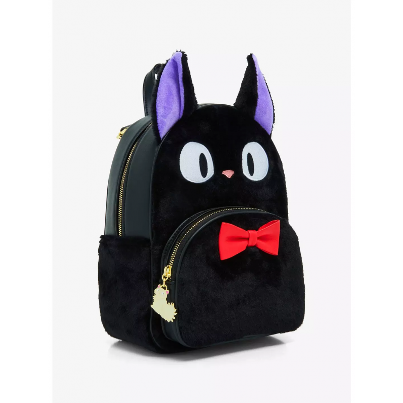 COMMANDE - IMPORT USA - Her Universe Studio Ghibli Kiki's Delivery Service Jiji Fuzzy Mini Backpack