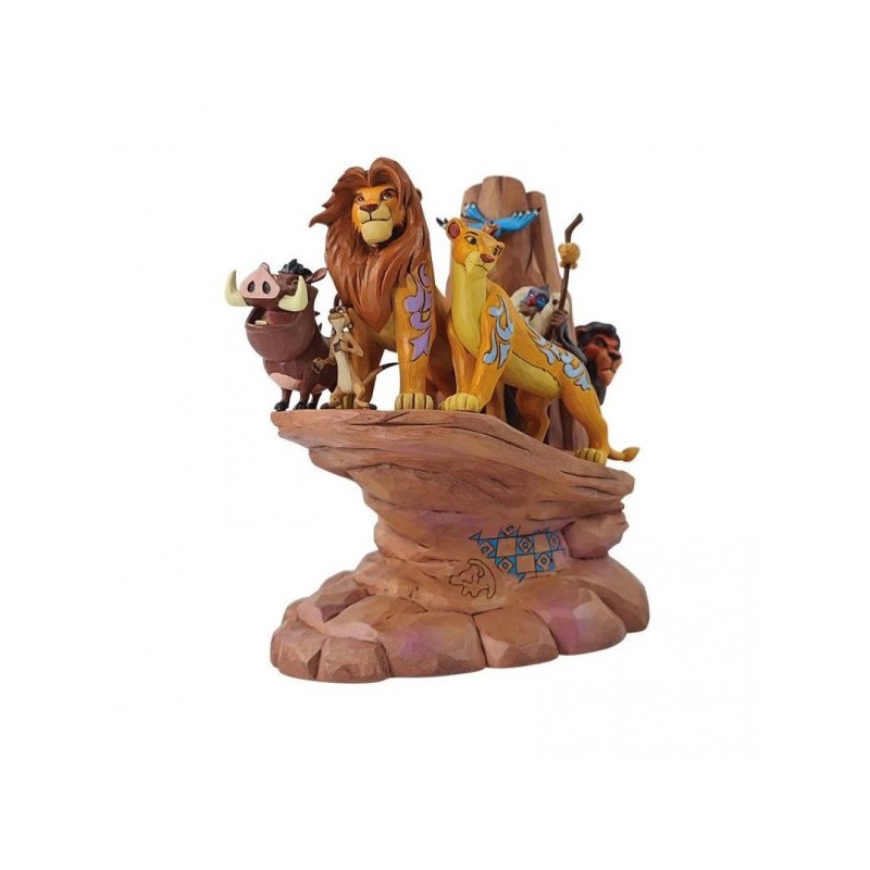STOCK - ENESCO - DISNEY TRADITIONS - Lion King Carved in Stone Figurine