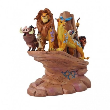 STOCK - ENESCO - DISNEY TRADITIONS - Lion King Carved in Stone Figurine
