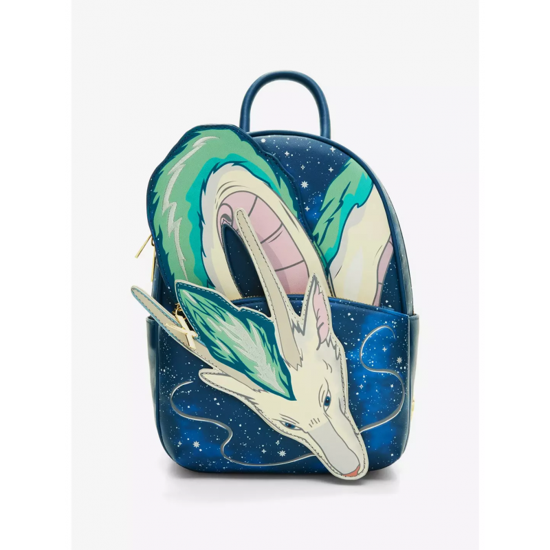 COMMANDE - IMPORT USA - Studio Ghibli Spirited Away Haku Dragon Stars Mini Backpack