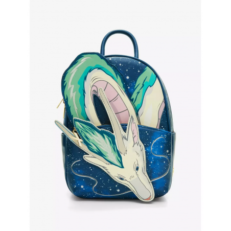 COMMANDE - IMPORT USA - Studio Ghibli Spirited Away Haku Dragon Stars Mini Backpack