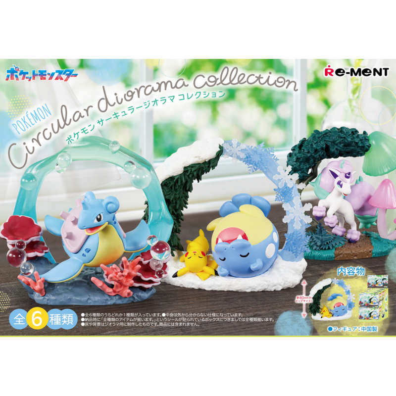 COMMANDE - RE-MENT POKEMON - CIRCULAR DIORAMA COLLECTION