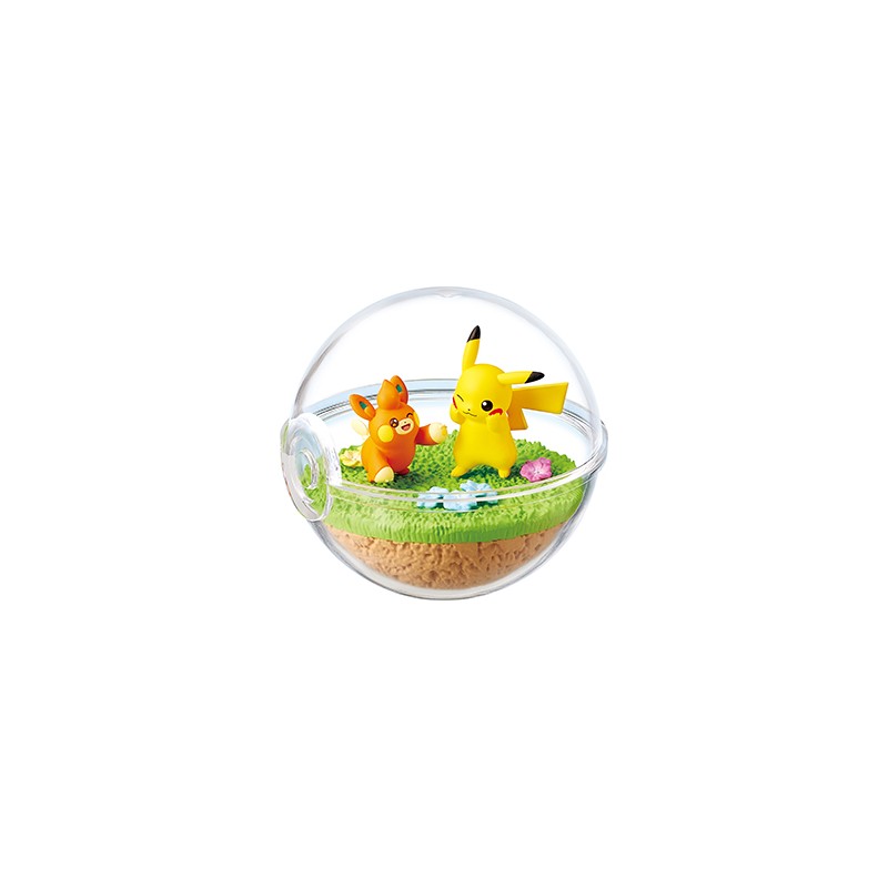 STOCK - RE-MENT POKEMON - TERRARIUM COLLECTION EX - KAKEMEGURU PALDEA NO SEKAI E - Pikachu & Pohm