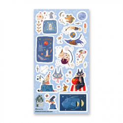 STOCK - STICKII - FEUILLE DE STICKERS