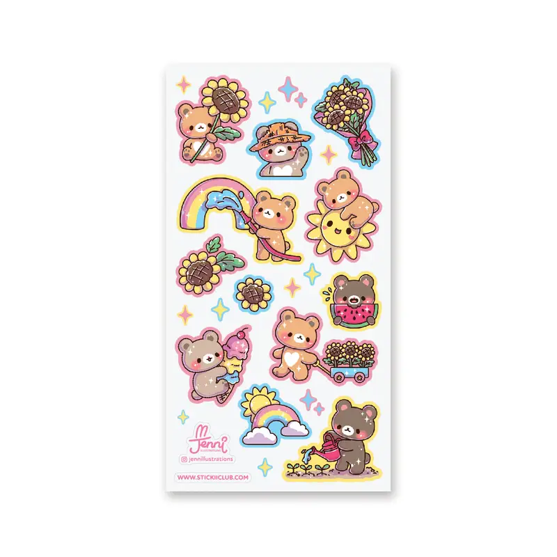 STOCK - STICKII - FEUILLE DE STICKERS