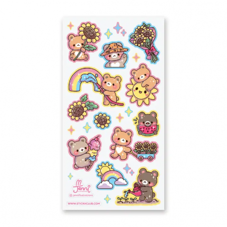 STOCK - STICKII - FEUILLE DE STICKERS