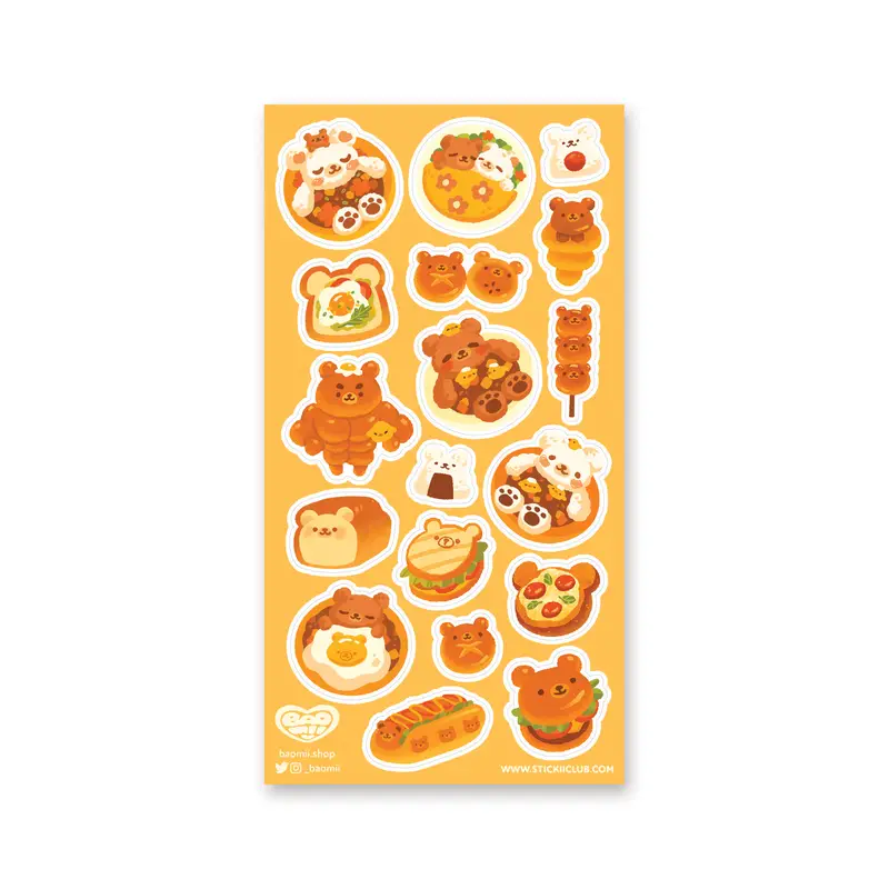 STOCK - STICKII - FEUILLE DE STICKERS