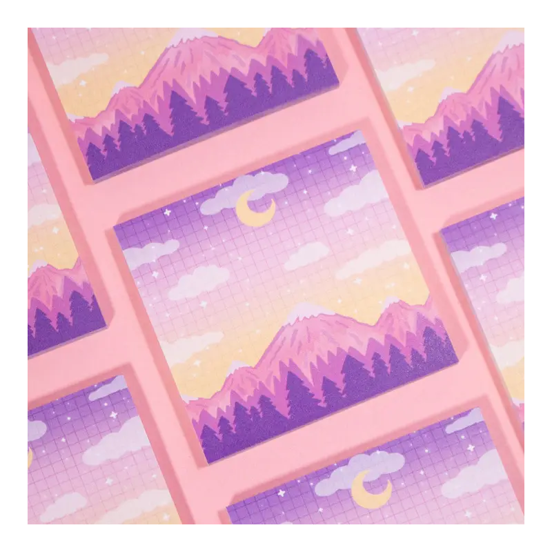 STOCK - UNICORN ECLISPE - Sticky note Montagnes