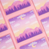 STOCK - UNICORN ECLISPE - Sticky note Montagnes
