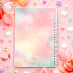 STOCK - UNICORN ECLISPE - Cahier à stickers Study Break