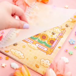 STOCK - UNICORN ECLISPE - Cahier à stickers Sunflower dream