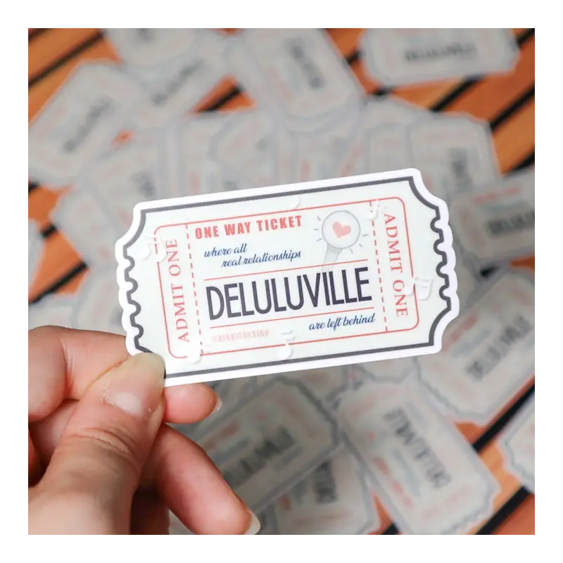 STOCK - RISKIT DESIGN - Vinyl Stickers Deluluville