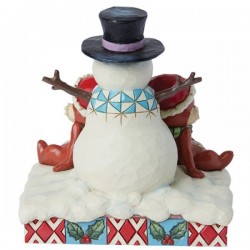 STOCK - ENESCO - DISNEY TRADITIONS - Chip n Dale Snowman Figurine