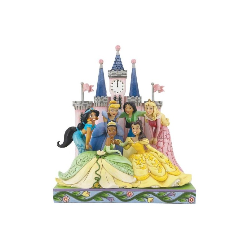 STOCK - ENESCO - DISNEY TRADITIONS - Princess Group Castle Figurine