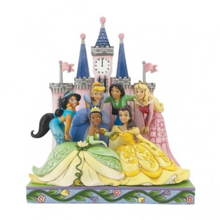 STOCK - ENESCO - DISNEY TRADITIONS - Princess Group Castle Figurine