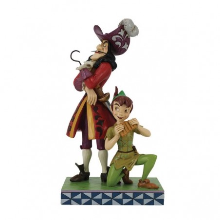 STOCK - ENESCO - DISNEY TRADITIONS - Peter Pan & Hook Figurine