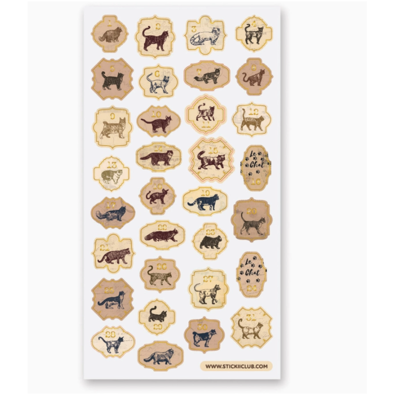 STOCK - STICKII - FEUILLE DE STICKERS