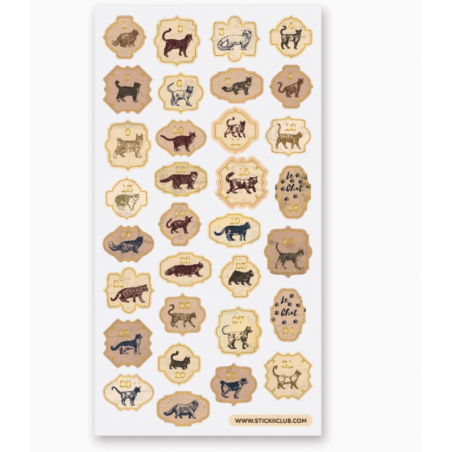 STOCK - STICKII - FEUILLE DE STICKERS