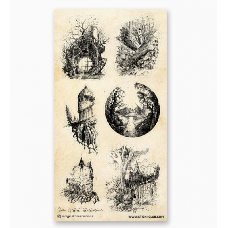 STOCK - STICKII - FEUILLE DE STICKERS