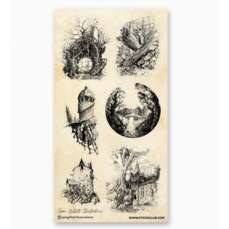 STOCK - STICKII - FEUILLE DE STICKERS