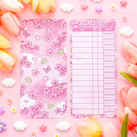 STOCK - UNICORN ECLISPE - Marque page reading log Sakura