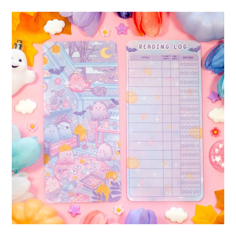 STOCK - UNICORN ECLISPE - Marque page reading log Boo Bash