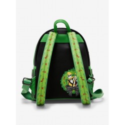COMMANDE - IMPORT USA - Loungefly Disney The Nightmare Before Christmas Jack Skellington Wreath Glow-in-the-Dark Light-Up