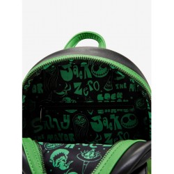 COMMANDE - IMPORT USA - Loungefly Disney The Nightmare Before Christmas Jack Skellington Wreath Glow-in-the-Dark Light-Up