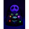 COMMANDE - IMPORT USA - Loungefly Disney The Nightmare Before Christmas Jack Skellington Wreath Glow-in-the-Dark Light-Up