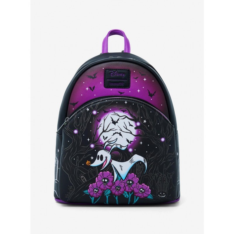 COMMANDE - IMPORT USA - Loungefly The Nightmare Before Christmas Zero Moon Doodle Mini Backpack