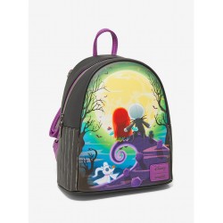 COMMANDE - IMPORT USA - Loungefly The Nightmare Before Christmas Jack & Sally Doll Mini Backpack