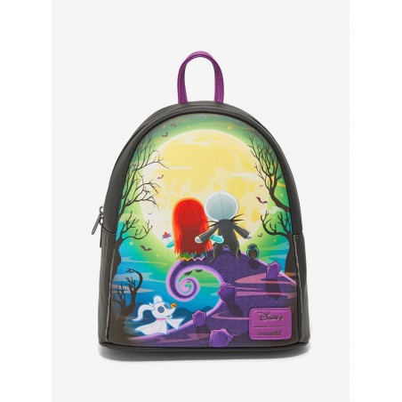 COMMANDE - IMPORT USA - Loungefly The Nightmare Before Christmas Jack & Sally Doll Mini Backpack