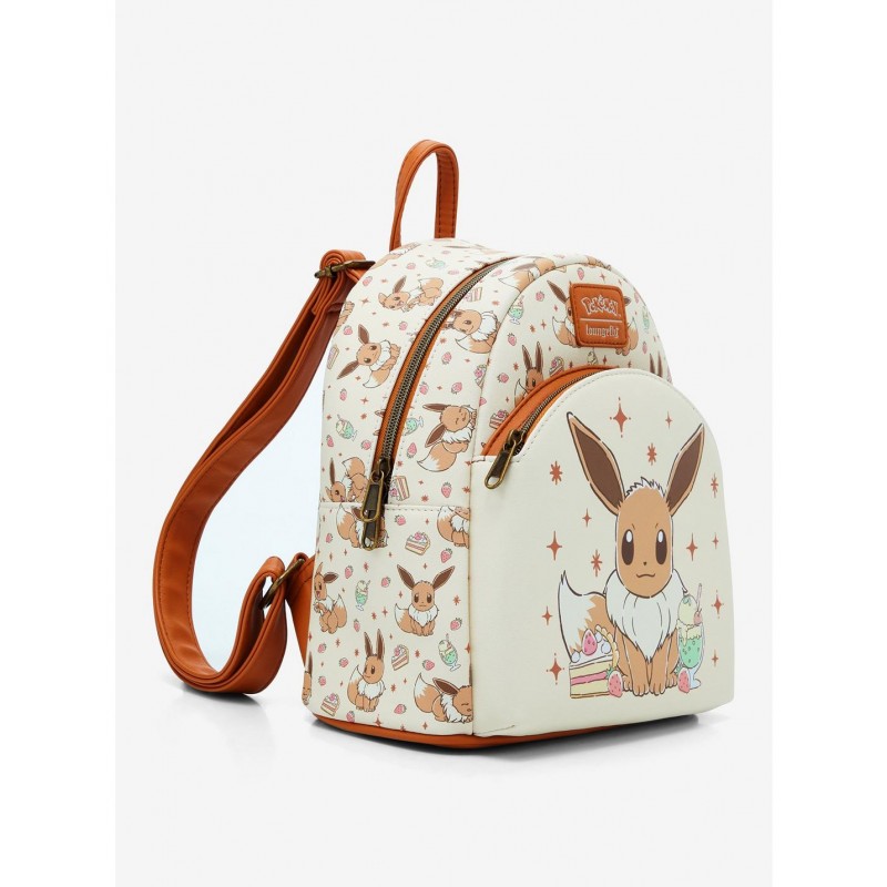 COMMANDE - IMPORT USA - Loungefly Pokemon Eevee Desserts Mini Backpack