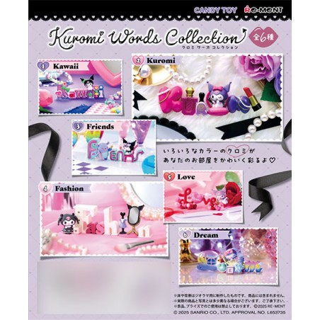 COMMANDE - RE-MENT - Sanrio Kuromi Words Collection